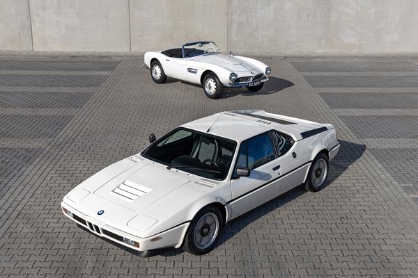 1958 BMW 507 Series II Roadster and 1981 BMW M1