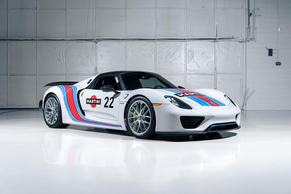 2015 Porsche 918 Spyder Weissach Martini Racing set to headline Broad Arrow's Porsche Air|Water Auction 2025