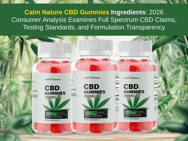 Calm Nature CBD Gummies Ingredients 2026 Consumer Analysis Examines Full Spectrum CBD Claims, Testing Standards, and Formulation Transparency