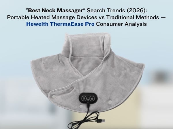 Best Neck Massager Search Trends (2026) Portable Heated Massage Devices vs Traditional Methods Hewelth ThermaEase Pro Consumer Analysis