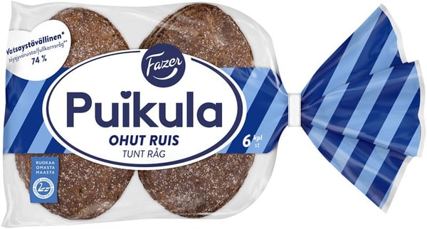 Fazer’s bakery novelties: Puikula Ohut Ruis is gentle on the stomach thanks to LOFO™ enzyme, beloved classic Pullava celebrates 50 years