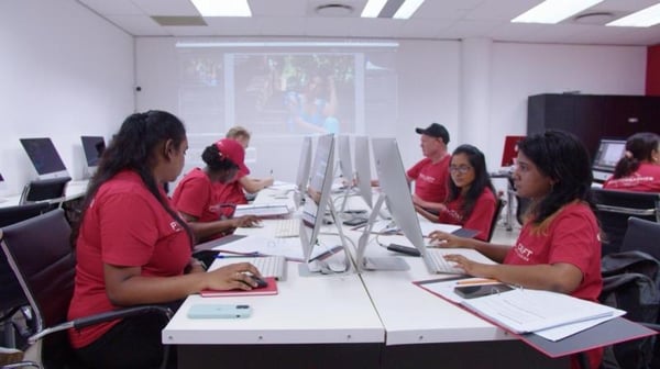 Students learn graphic design practically at Pixel Craft, South Africa's leading design institute.