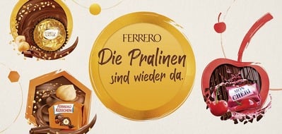 Ferrero MSC GmbH & Co. KG: Gemeinsam genießen: Ferrero bringt die Pralinenklassiker nach der Sommerpause zurück in den Handel
