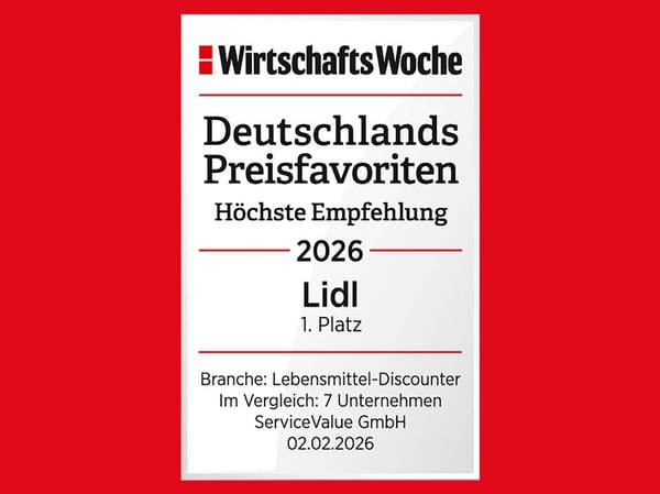 Lidl baut Spitzenposition als "Deutschlands Preisfavorit" weiter aus