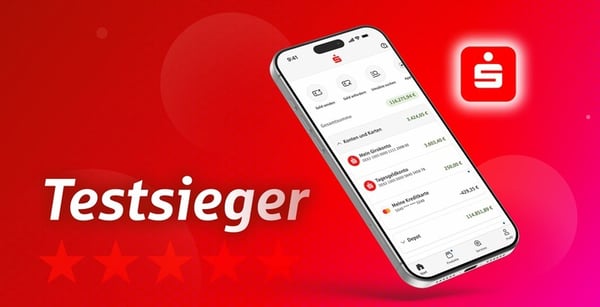 App Sparkasse zweimal als beste Banking-App Deutschlands ausgezeichnet