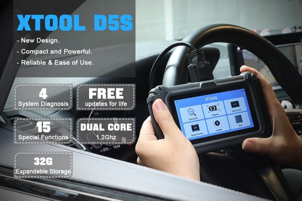 XTOOL D5S New Design. Portable But Powerful. Reliable & Ease of Use.