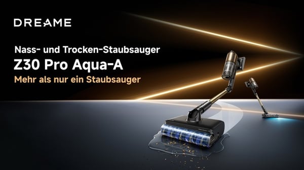 Dreame präsentiert mit dem Z30 Pro Aqua (-A) ein neues Konzept für kabelloses Nass- und Trockensaugen
